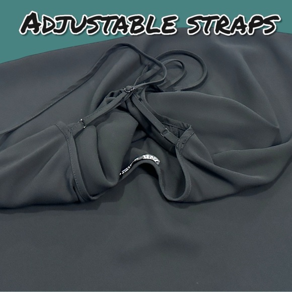 EUC Zara Semi Sheer Mini V-Neck Slip Dress in Black. Size Small - Picture 8 of 11